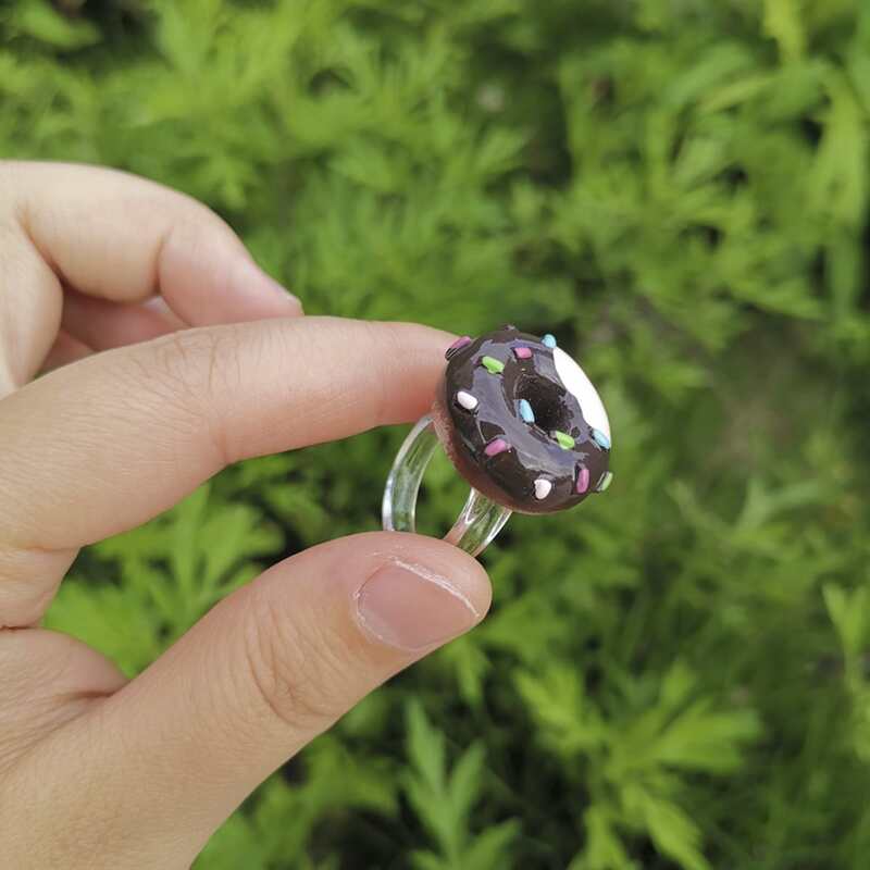 

1pc Donut Ring, Brown