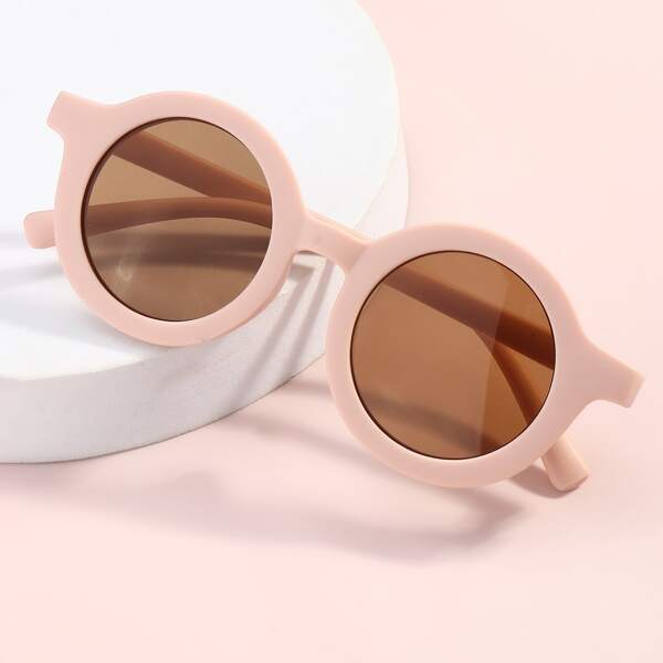

Toddler Girls Round Frame Sunglasses, Pink