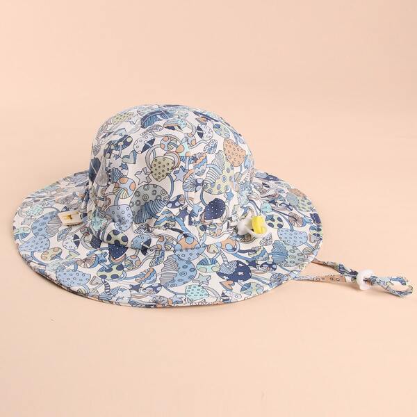 

Baby Cartoon Graphic Bucket Hat, Multicolor