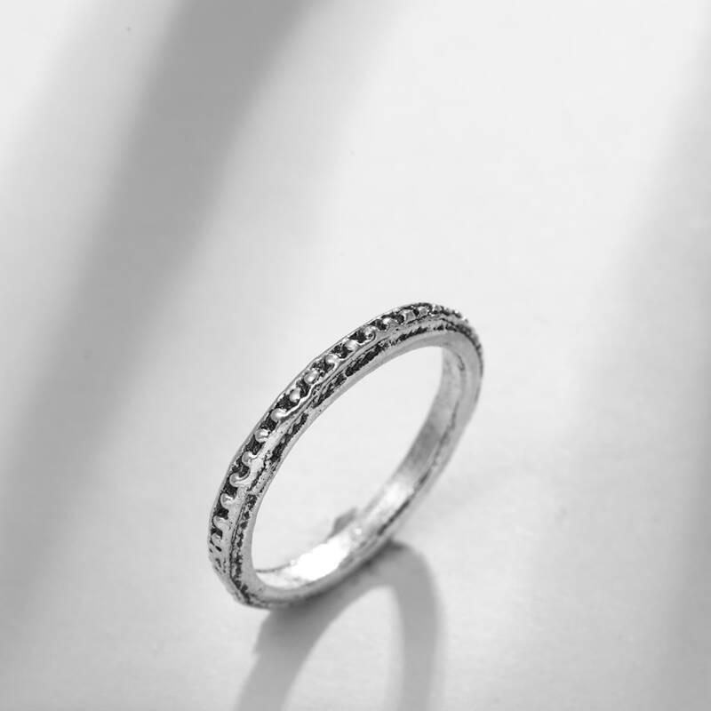 

1pc Simple Ring, Silver