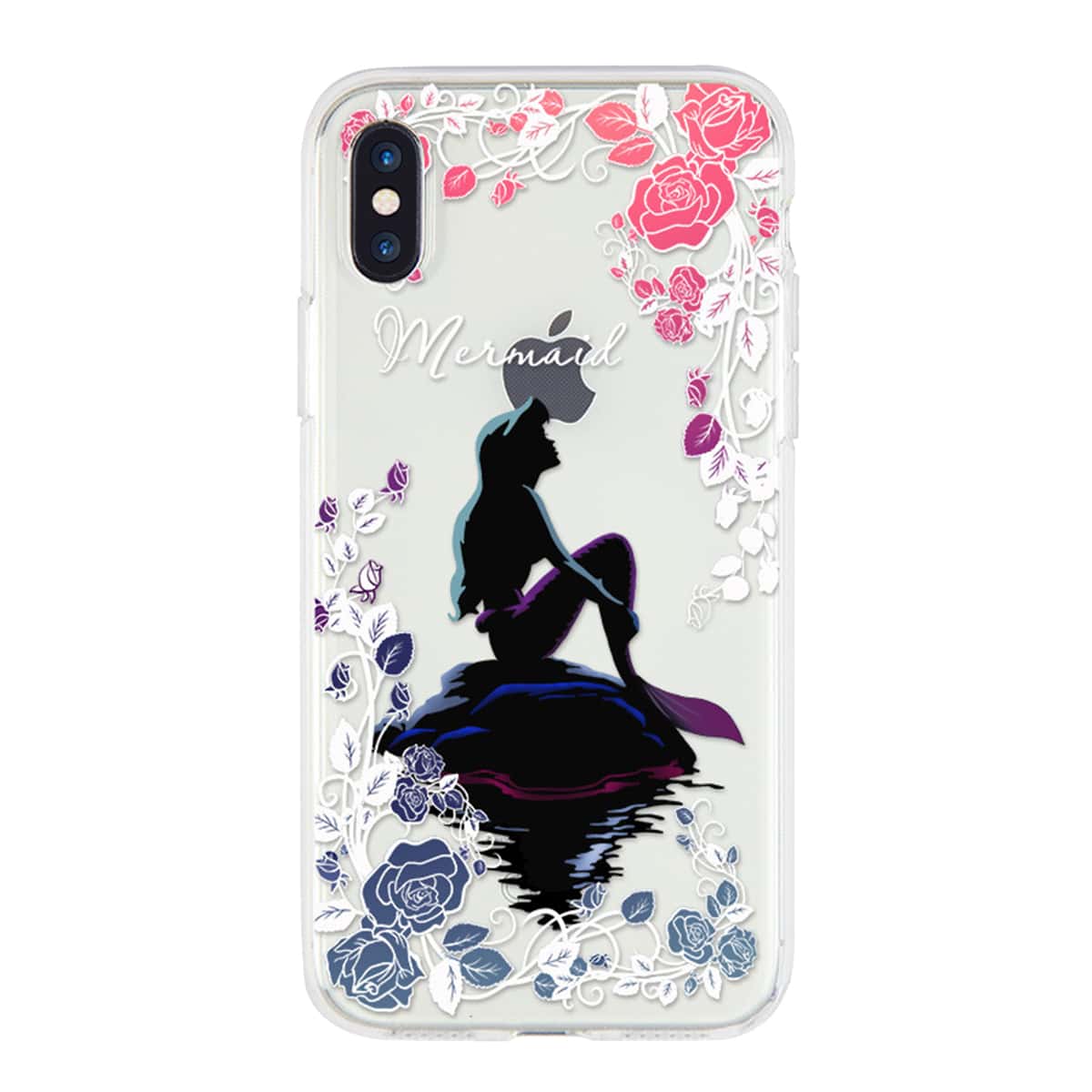 

Figure Graphic & Floral Phone Case, Multicolor