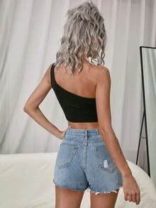 Áo nữ Lá thư Giải trí - màu đen - Xem 2