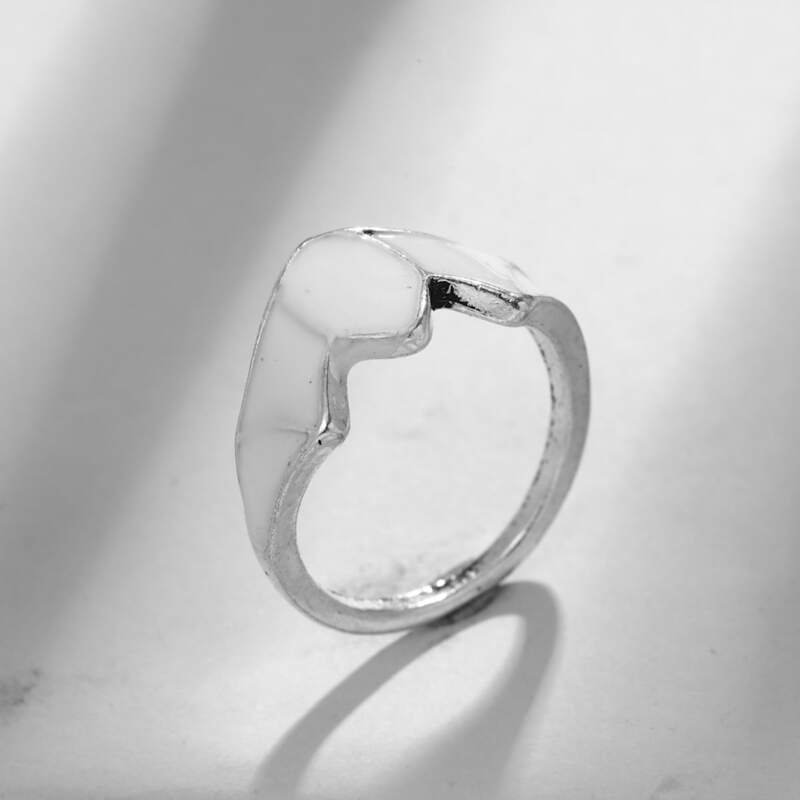 

Geo Decor Ring, Silver