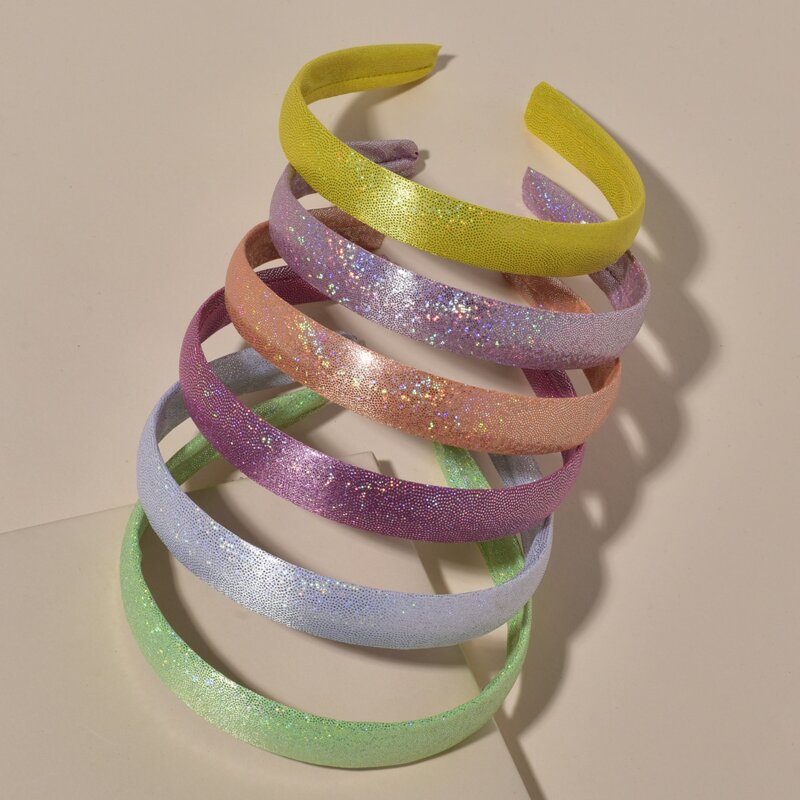 

6pcs Glitter Headband, Multicolor