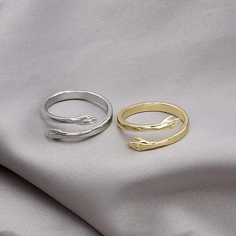 

2pcs Hand Cuff Ring, Multicolor