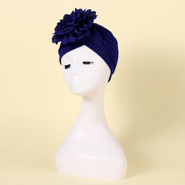 

Flower Decor Hat, Royal blue