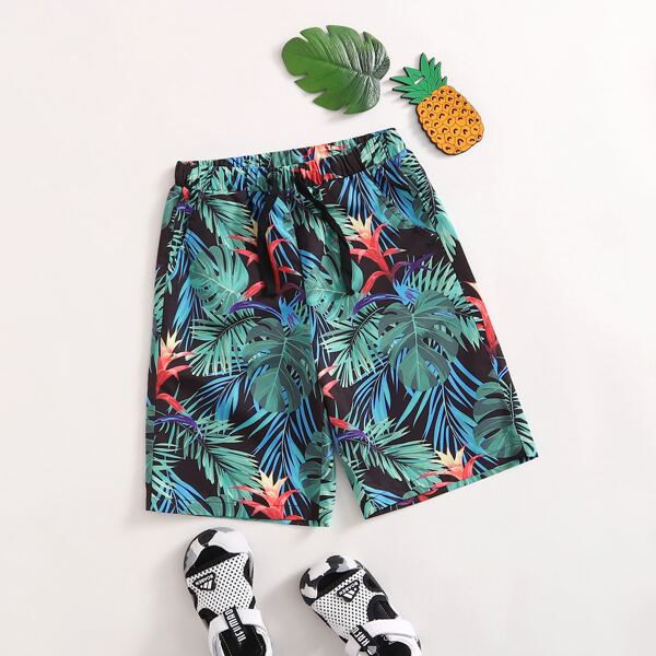 

Boys Tropical Print Shorts, Multicolor