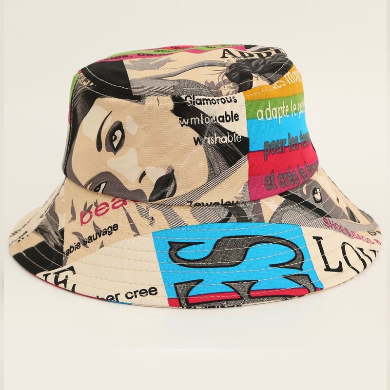 

Figure Graphic Bucket Hat, Multicolor