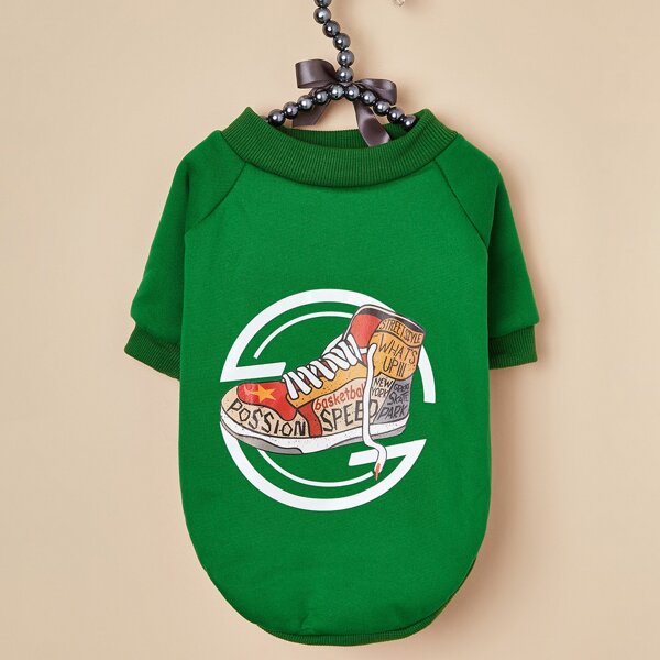 

Shoe Print Pet Sweatshirt, Green