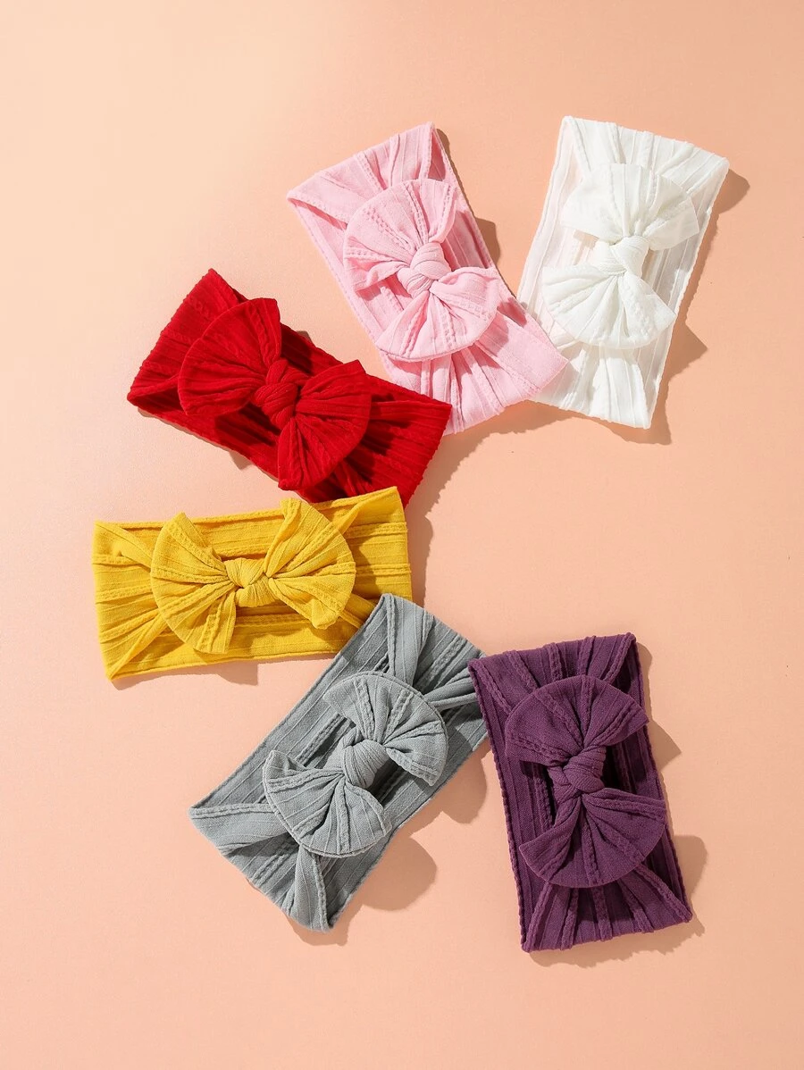 6pcs Baby Bow Knot Headband - Multicolor - View 1
