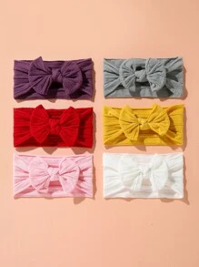 6pcs Baby Bow Knot Headband - Multicolor - View 2