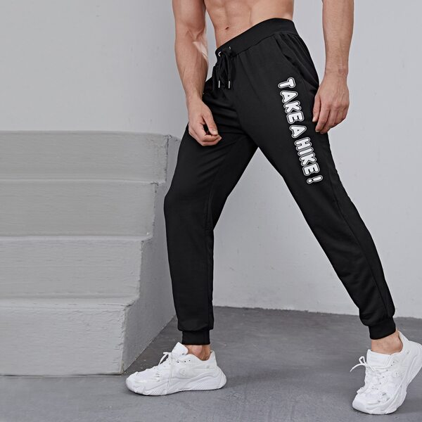

Спортивный Мужские спортивные брюки и леггинсы, Чёрный