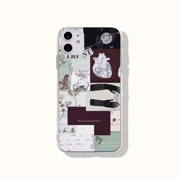 

Mixed Pattern Phone Case, Multicolor