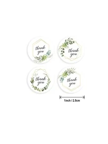 Thank You Stickers Roll, 500 Labels Per Roll, Single Roll - 500 Stickers - View 2