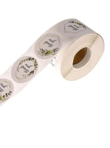 Thank You Stickers Roll, 500 Labels Per Roll, Single Roll - 500 Stickers - View 3