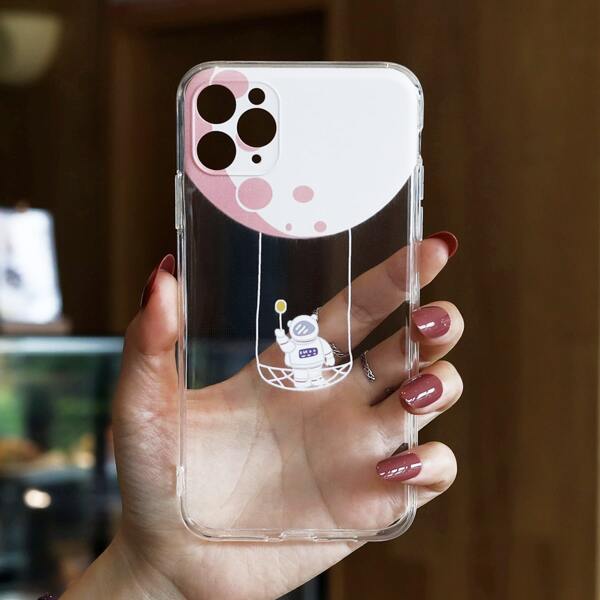 

Cartoon Astronaut Clear Phone Case