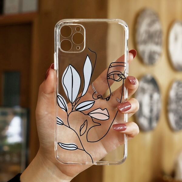 

Line Art Clear Phone Case