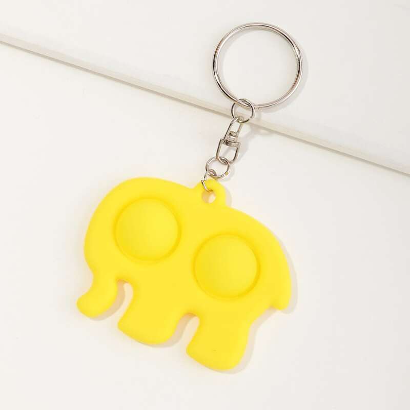 

Creative Stress Relief Keychain, Yellow