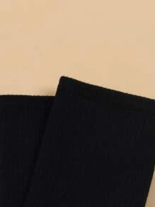 秋季纯色中筒袜