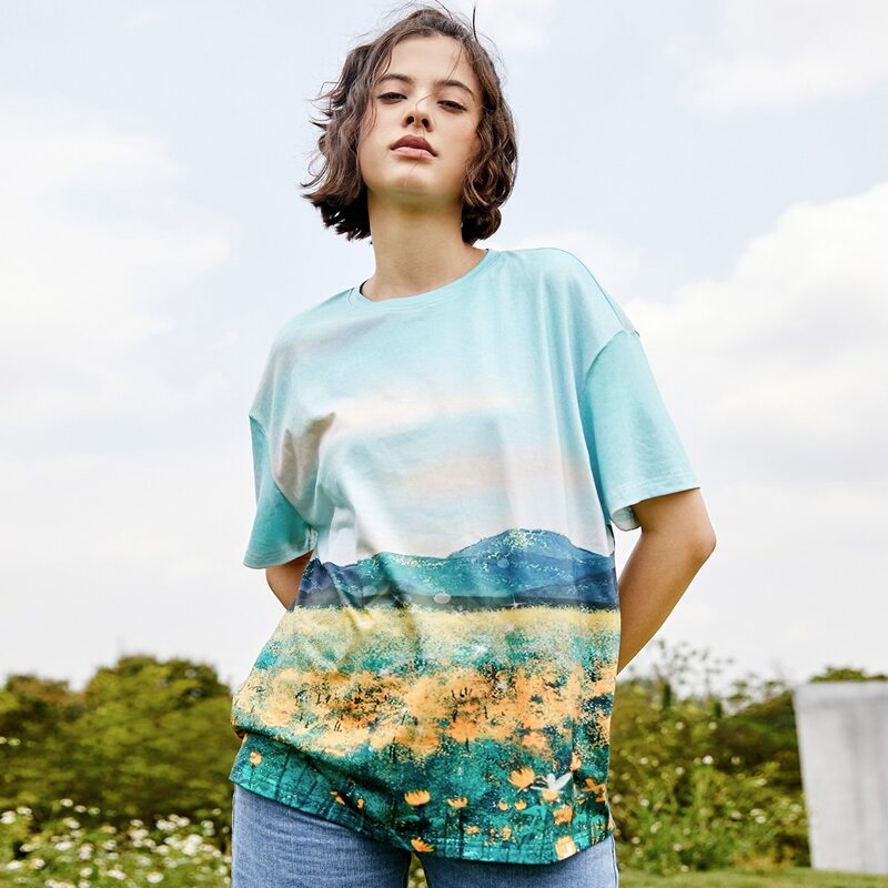 

Graphic Oversized Tee, Multicolor