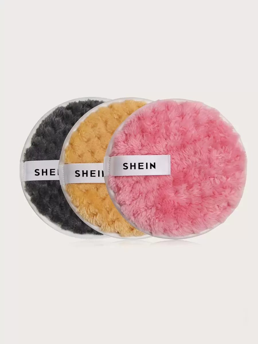 3 piezas de borlas quitamaquillaje reutilizables y lavables