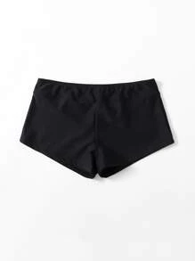 Swim Basics Summer Beach Solid Bikini Shorts