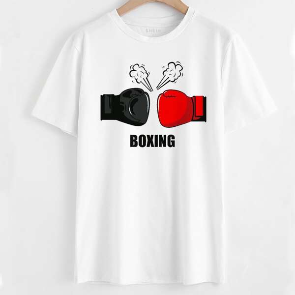

Letter & Figure Graphic Tee, White
