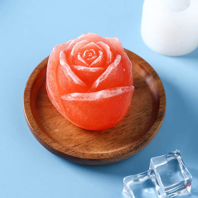 

1pc Rose Ice Mold, White