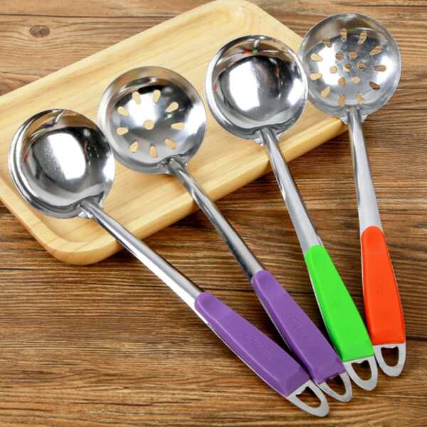 

2pcs Random Color Spoon & Colander Spoon Set, Multicolor
