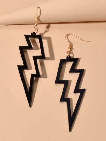 اقراط متدلي بديكور لمعة البرق