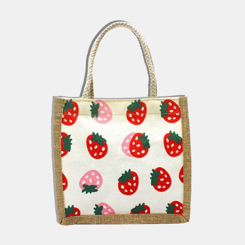 

Strawberry Tote Bag, Apricot