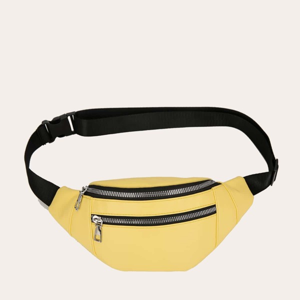 

Zip Front Fanny Pack, Yellow