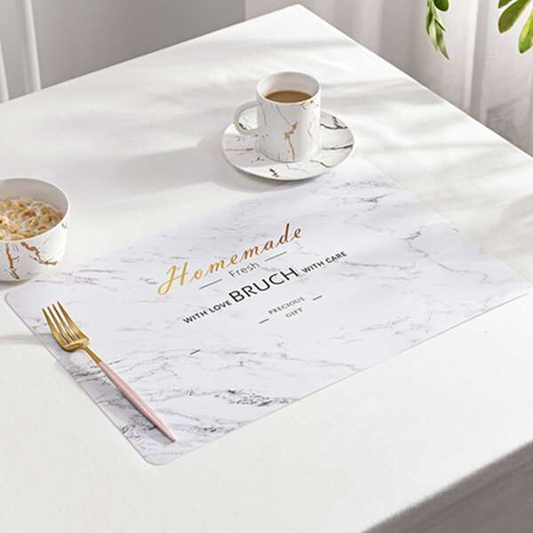 

Marble Pattern Placemat, Multicolor