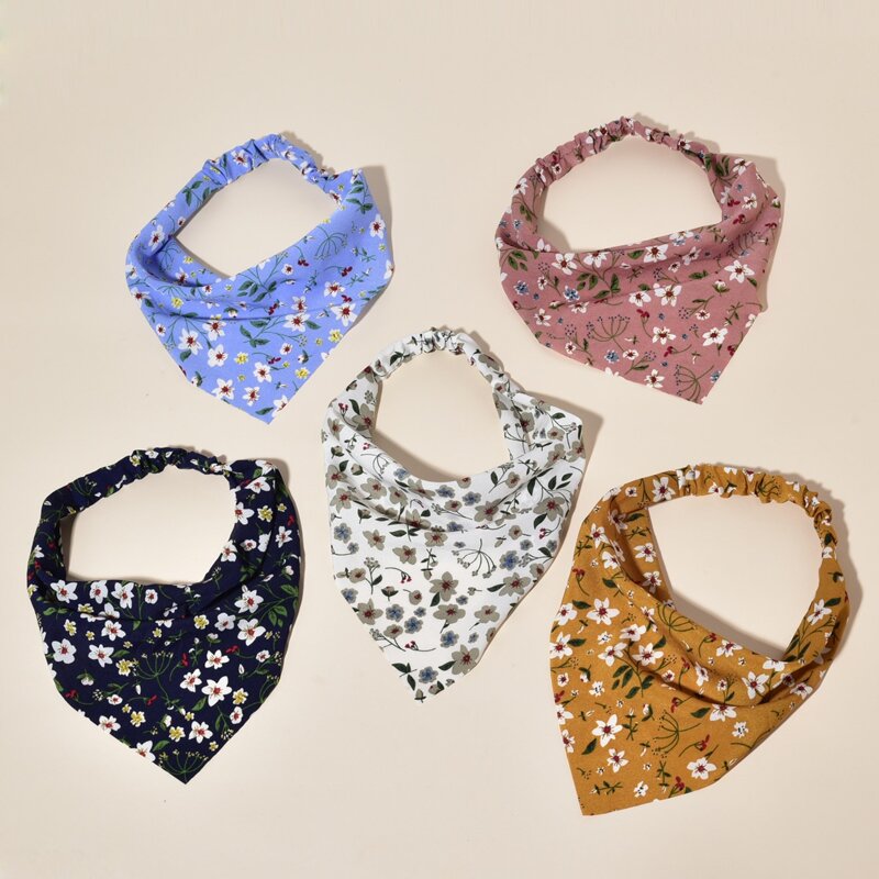 

5pcs Ditsy Floral Kerchief, Multicolor
