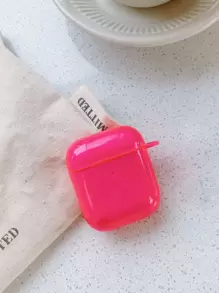 Funda transparente compatible con Airpods - Rojo - Ver 1