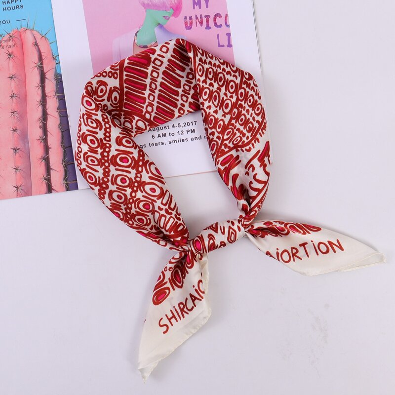 

Elephant Graphic Bandana, Red and white