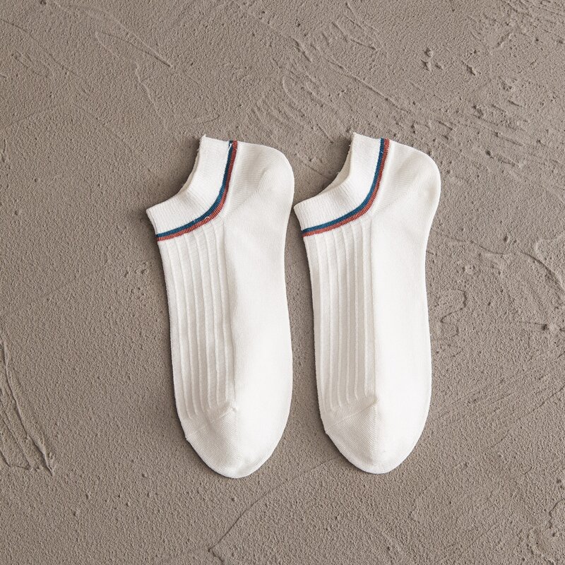 

Guys Rib Ankle Socks, White