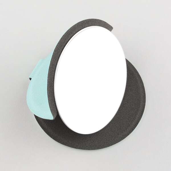 

Desktop Round Makeup Mirror, Blue