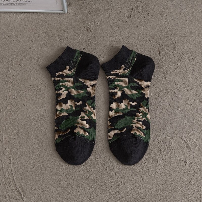 

Guys Camo Ankle Socks, Multicolor