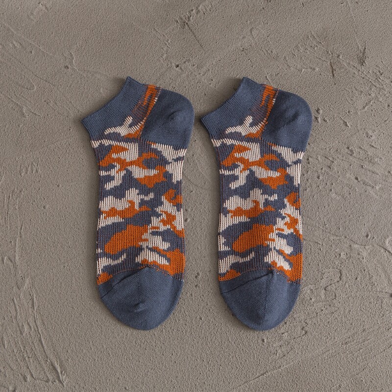 

Guys Camo Ankle Socks, Multicolor