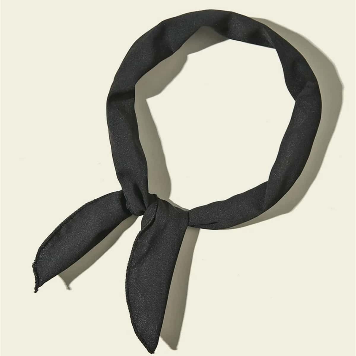 

Simple Solid Hair Band, Black