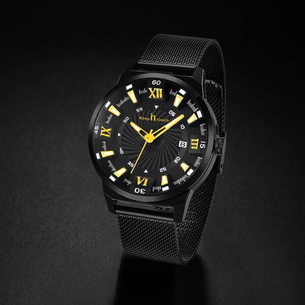 

Men Mesh Strap Date Quartz Watch & Strap Remover