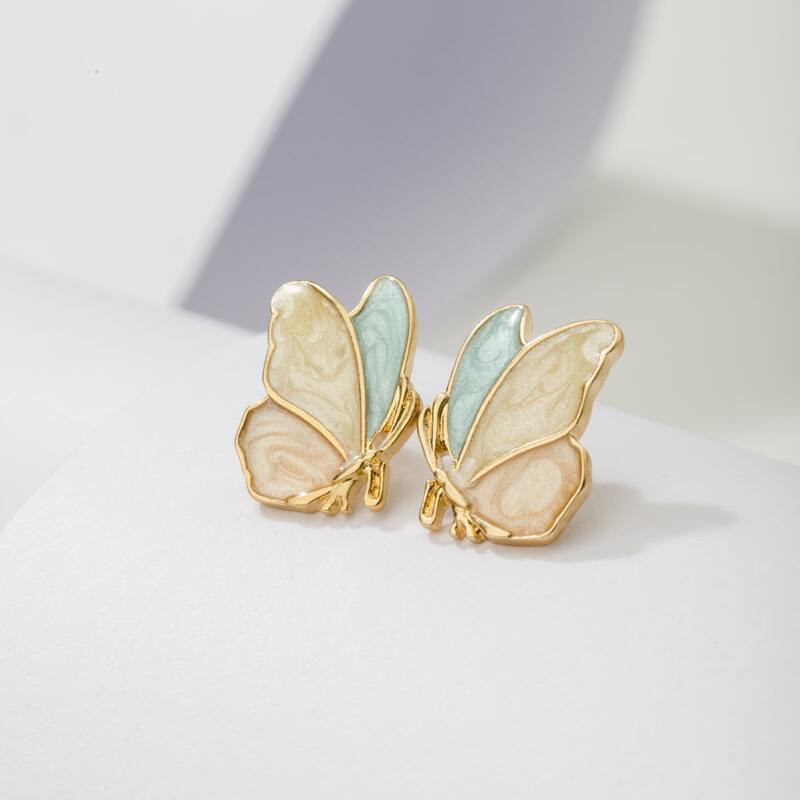 

Butterfly Stud Earrings, Gold
