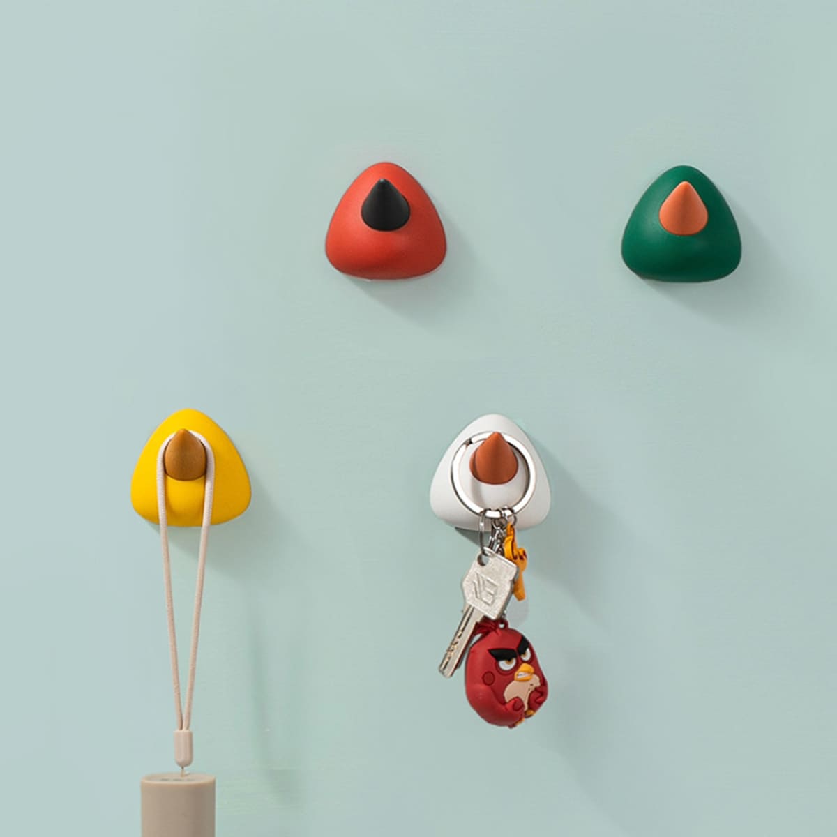 

2pcs Random Colorblock Wall Hook, Multicolor