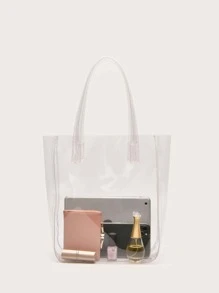 Clear Tote Bag - Clear - View 1