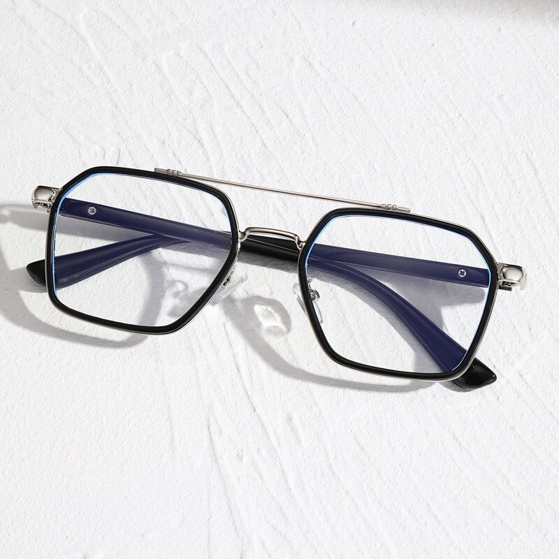 

Guys Square Frame Eyeglasses, Black