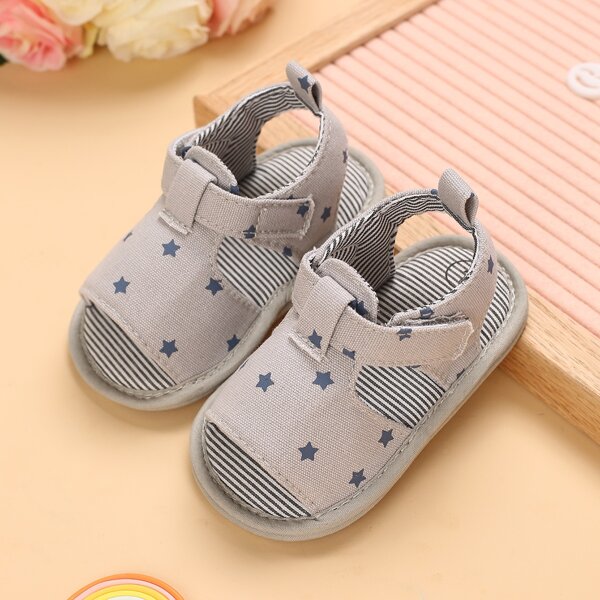

Baby Boy Star Graphic Sandals, Grey