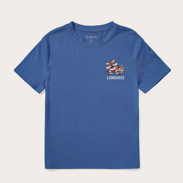 

Letter Graphic Short Sleeve Tee, Navy blue