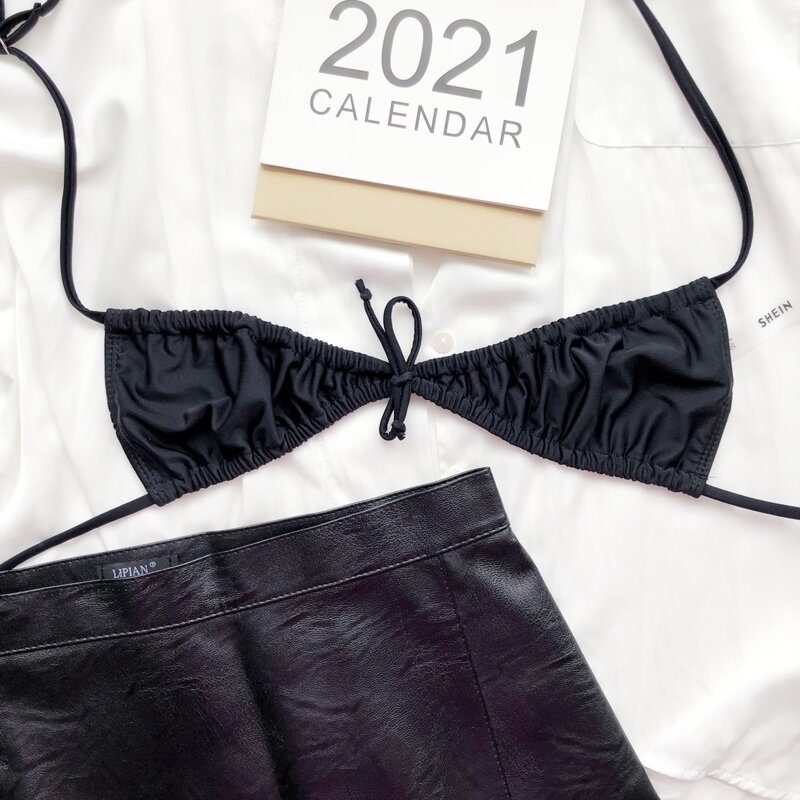 

Triangle Bikini Top, Black