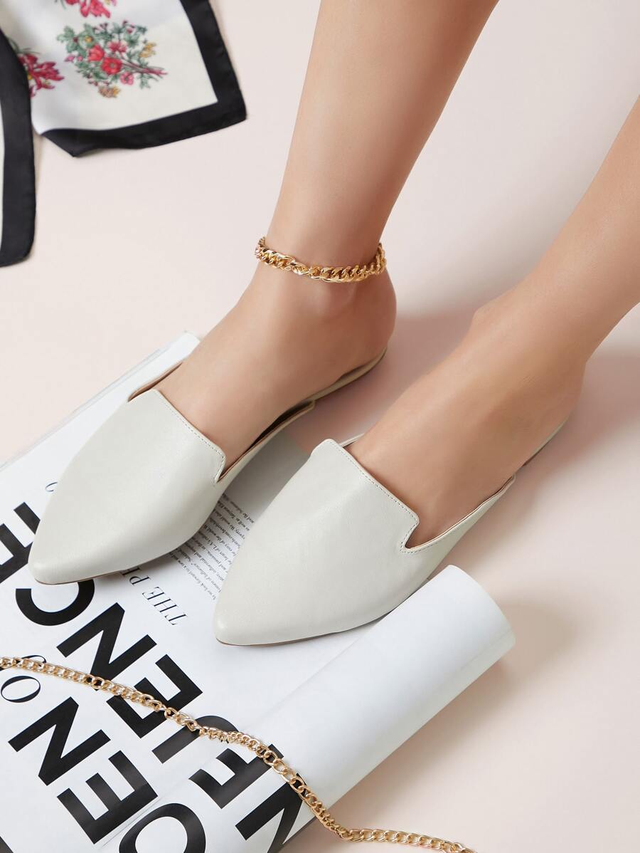 SHUZIA Mules falso - Beis - Ver 1